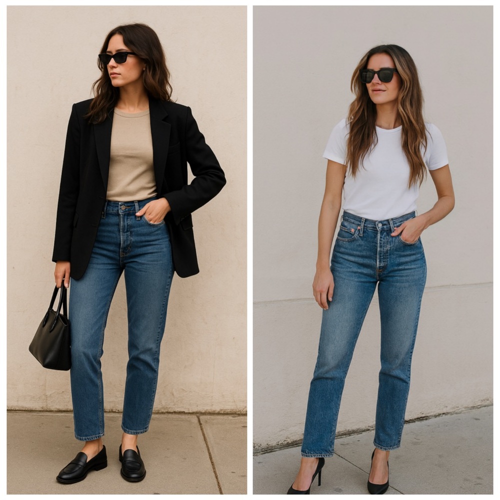 LEVI’S Wedgie High Rise Straight Jeans Premium Denim Button Fly 27